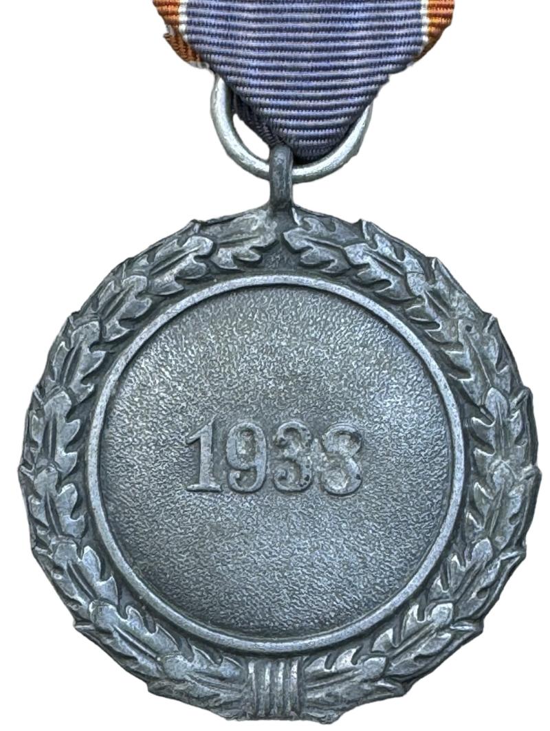 Luftschutz Medal in Case with Award Document