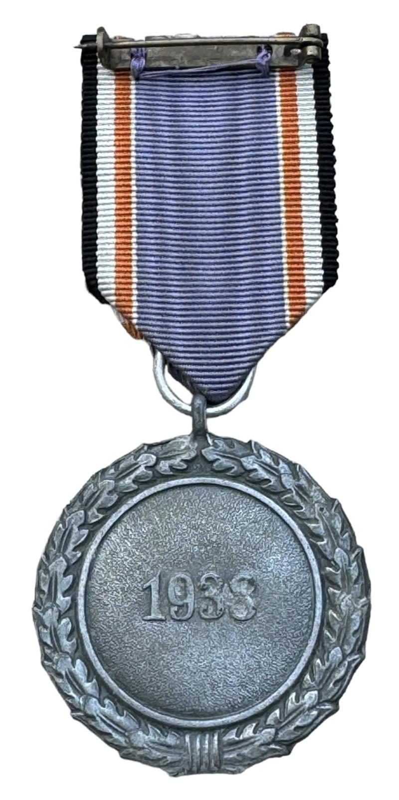 Luftschutz Medal in Case with Award Document
