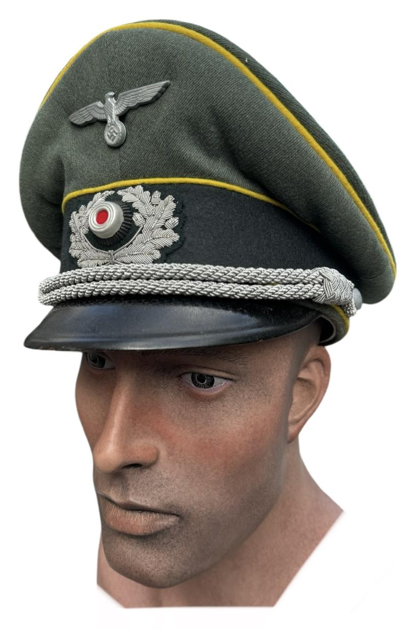 Wehrmacht Nachrichten Officers Visor Cap