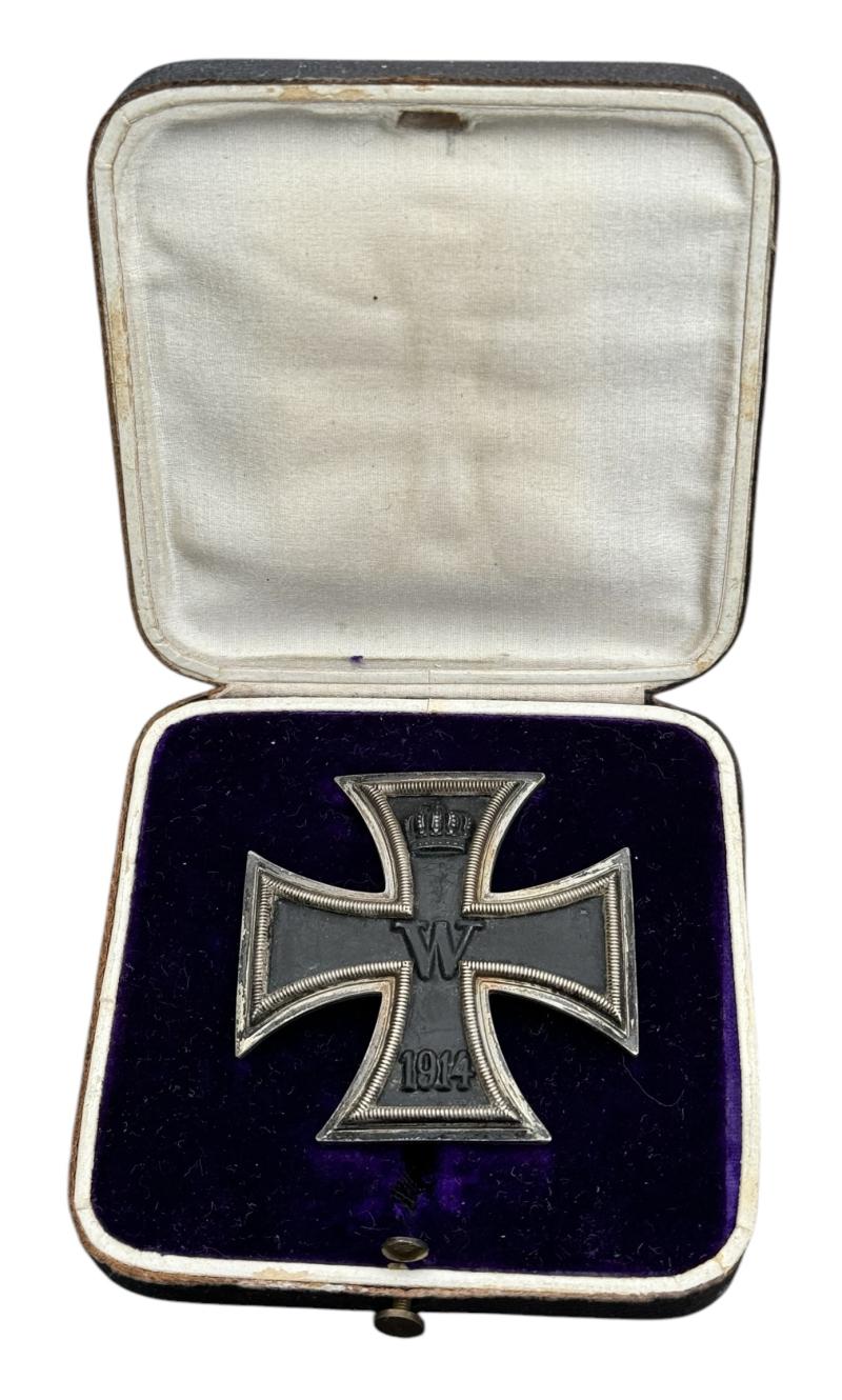 WW1 Iron Cross First Class 1914 in Case