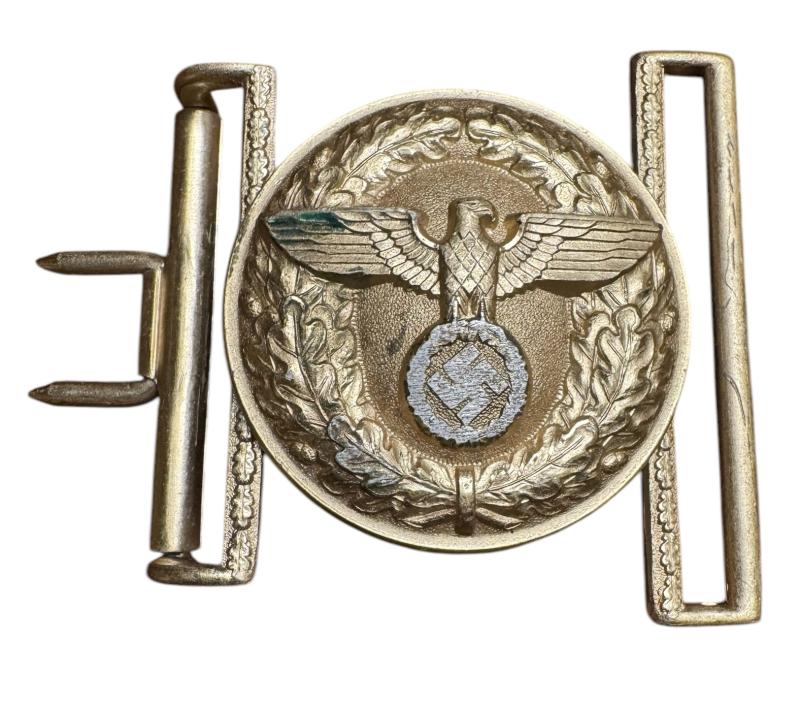 De-Nazified NSDAP Political Leader Belt Buckle