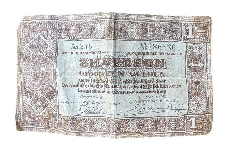 Dutch pre WW2 Value Note (Zilverbon)
