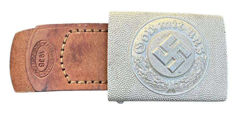 Polizei Belt Buckle with Tab
