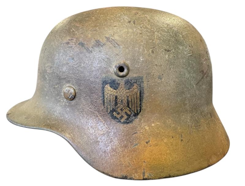 Wehrmacht M40 SD Normandy Camo Helmet