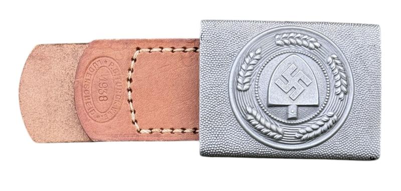 Reichs Arbeids Dienst Belt Buckle with Tab