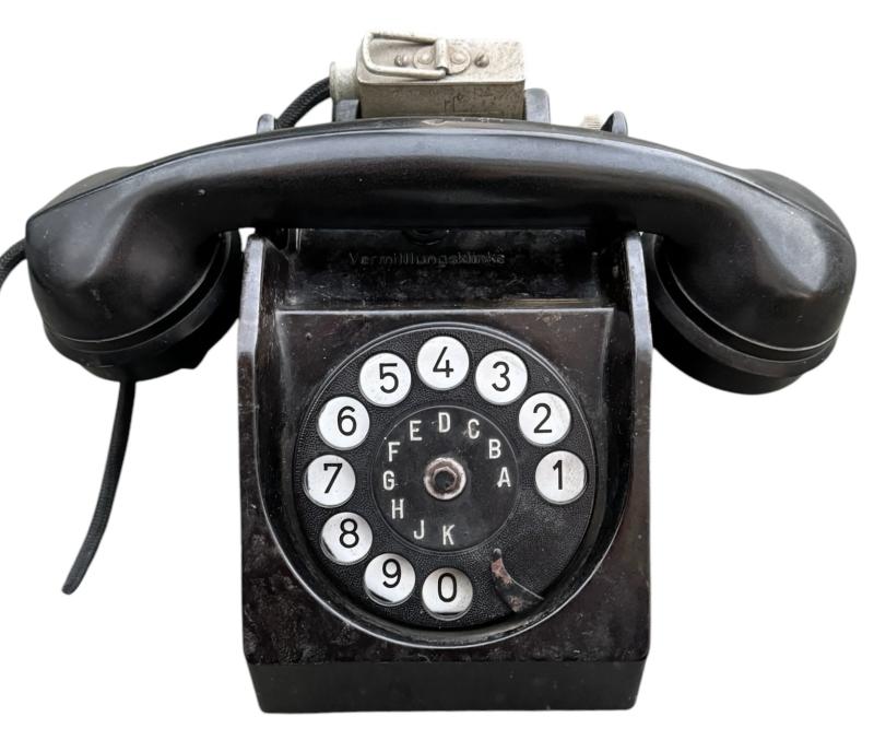 Wehrmacht Bakelite Field Telephone with Dial