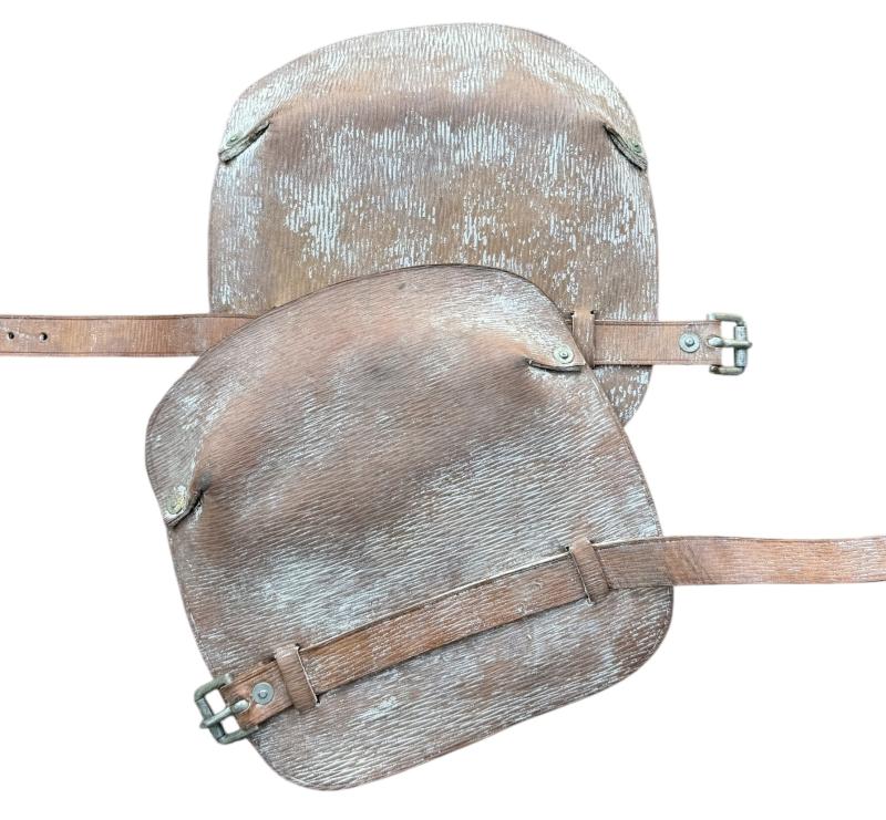 British WW2 protective leather Knee Pads