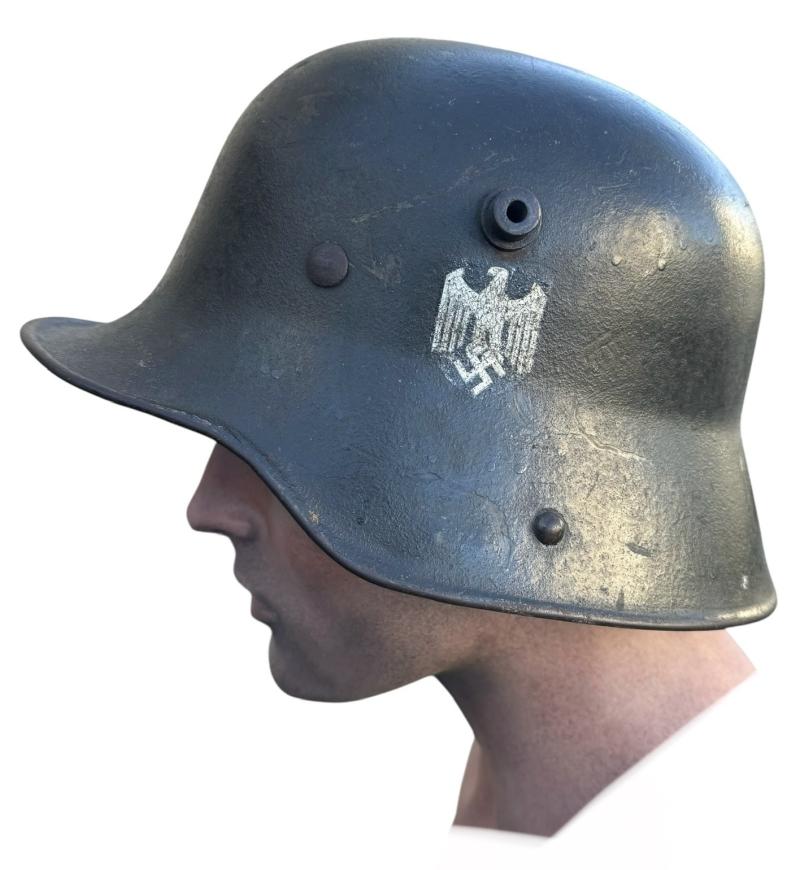 Wehrmacht re-issued M18 SD Helmet