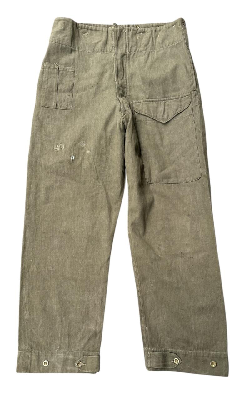 British WW2 P39 Denim Battle Dress Trousers