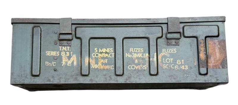British WW2 steel Anti Tank Mine Case