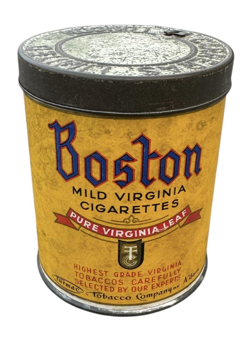 British WW2 Boston Cigarette Can (full content)