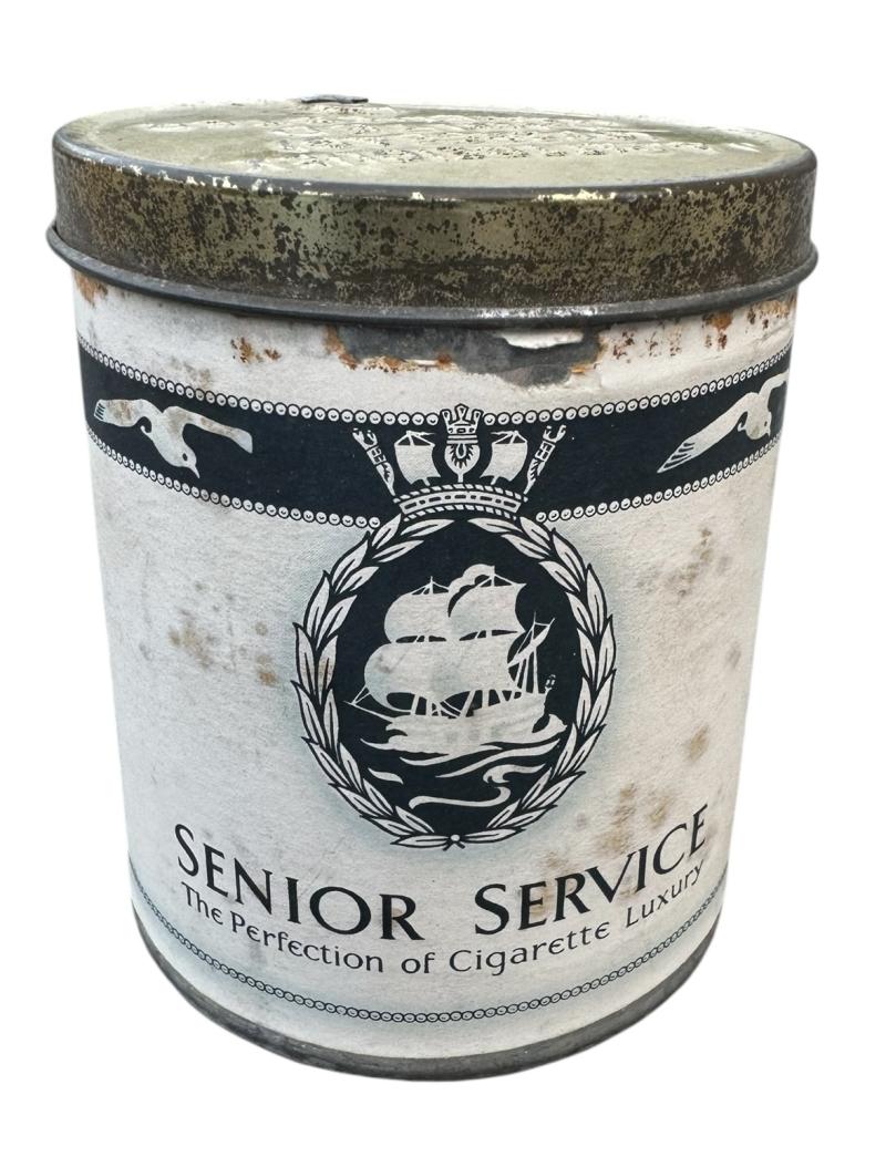British WW2 Senior Service Cigarette Can (full content)