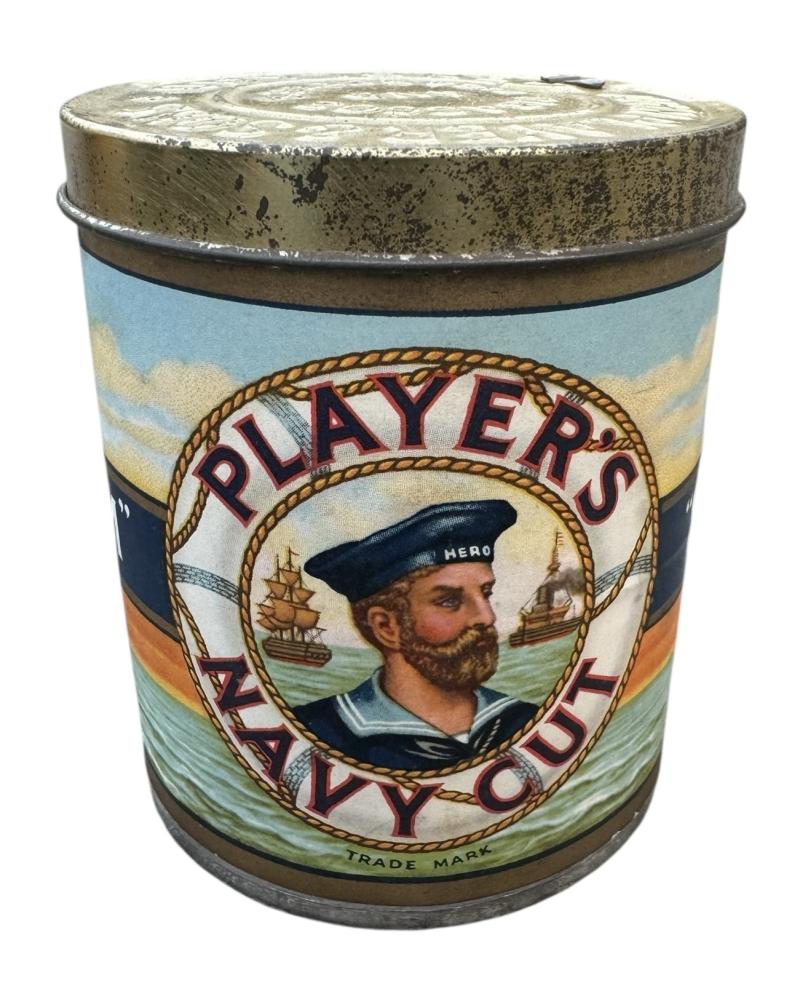 British WW2 Players Navy Cut Cigarette Can (full content)