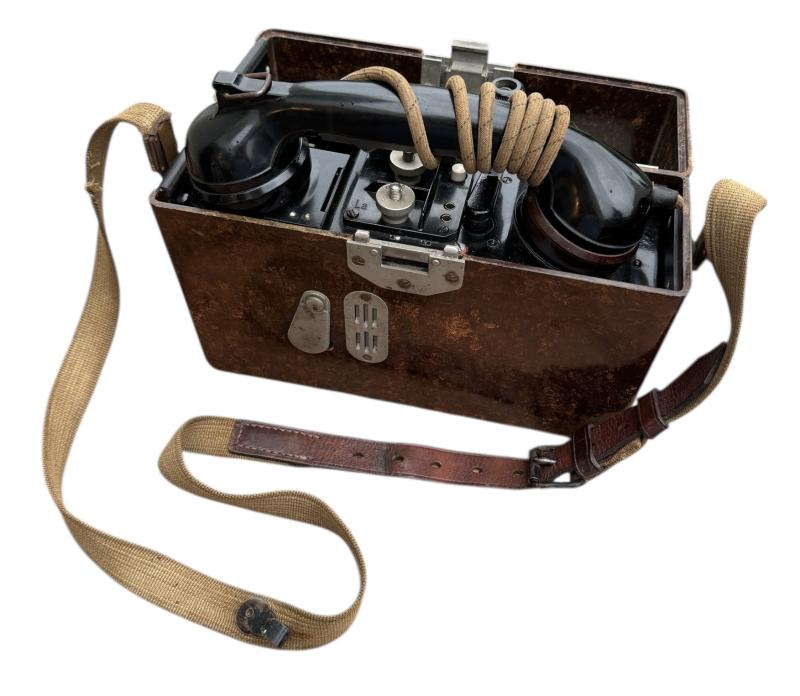 Wehrmacht FF33 Fieldphone with Tropical Strap