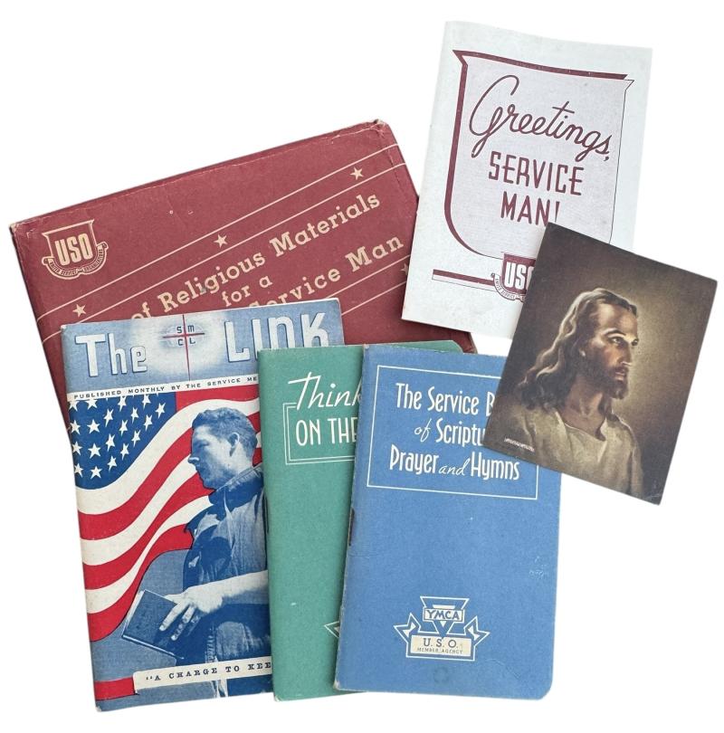 US WW2 Kit of Religious Materials for a Protestant Service Man