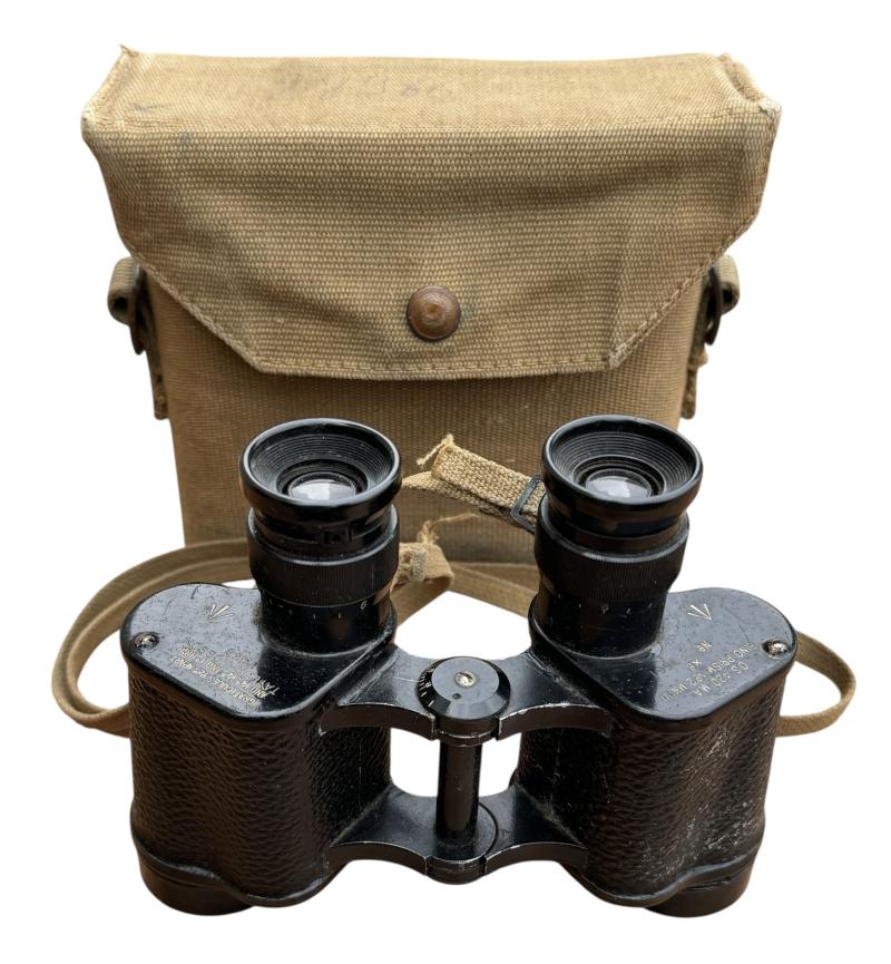 British WW2 Binoculars in Pouch