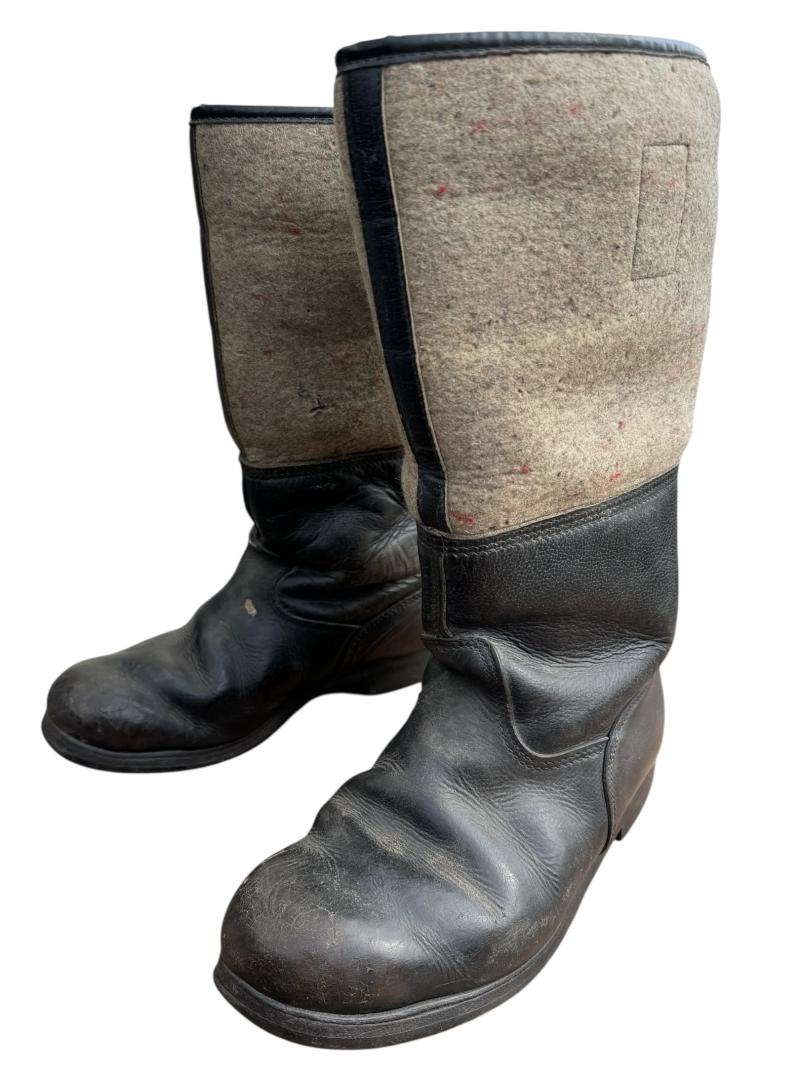 Wehrmacht Leather/Felt Winter Boots