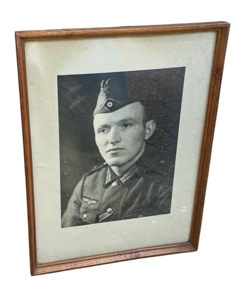 Framed Wehrmacht Portrait Photograph