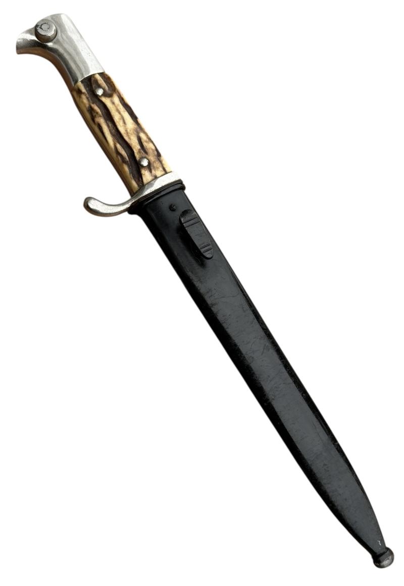 Wehrmacht Dress Bayonet with Stag Horn Grips