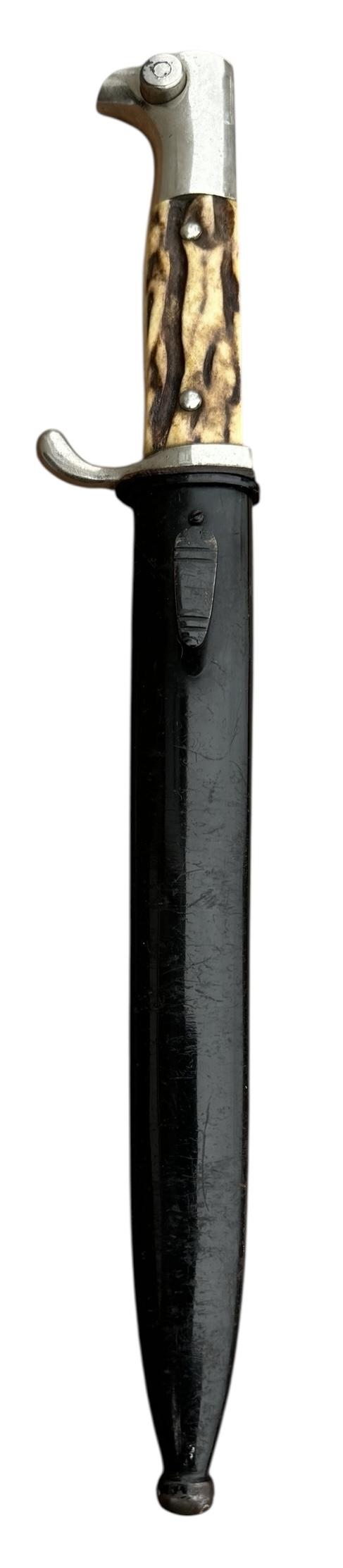 Wehrmacht Dress Bayonet with Stag Horn Grips