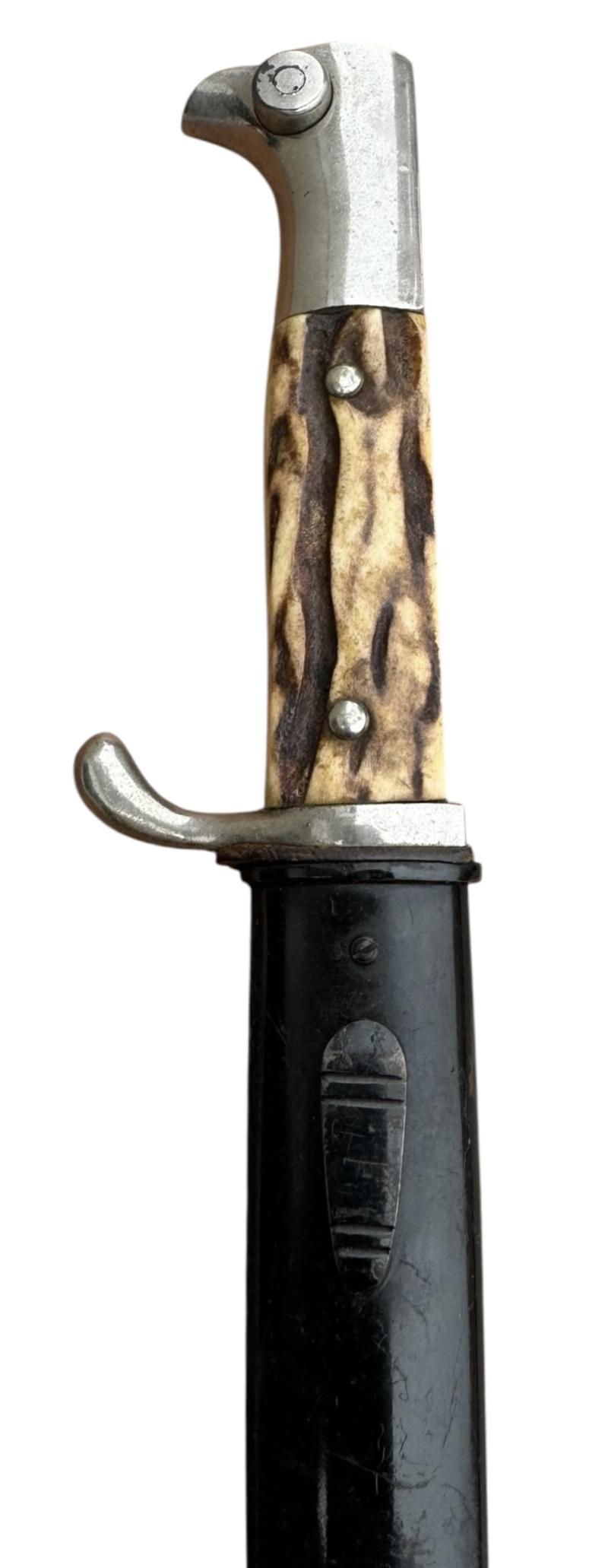 Wehrmacht Dress Bayonet with Stag Horn Grips