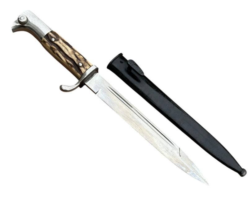Wehrmacht Dress Bayonet with Stag Horn Grips