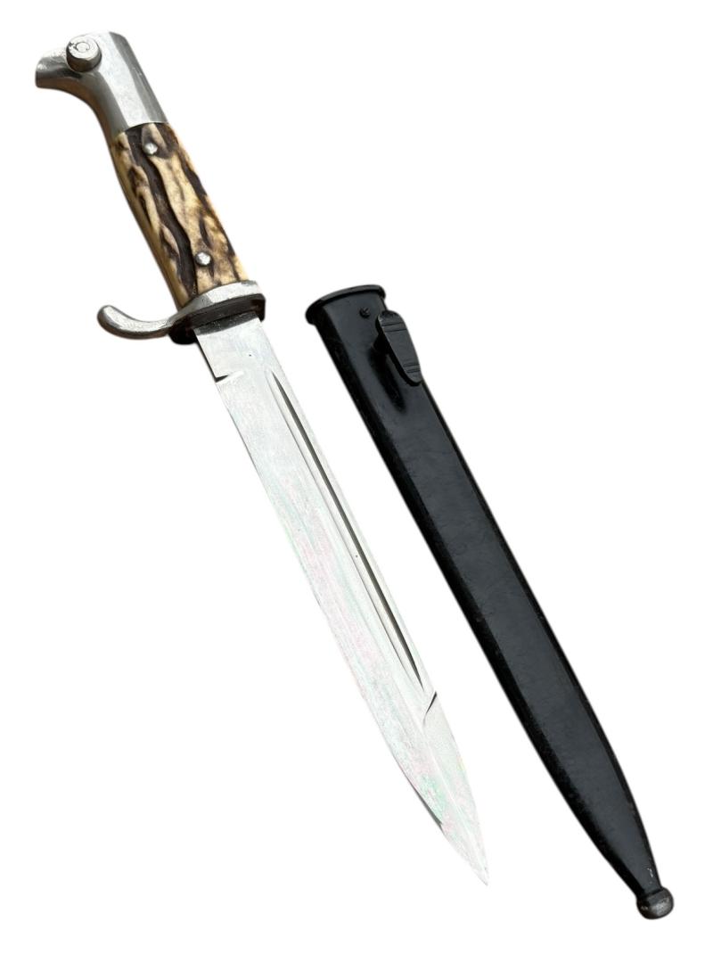 Wehrmacht Dress Bayonet with Stag Horn Grips