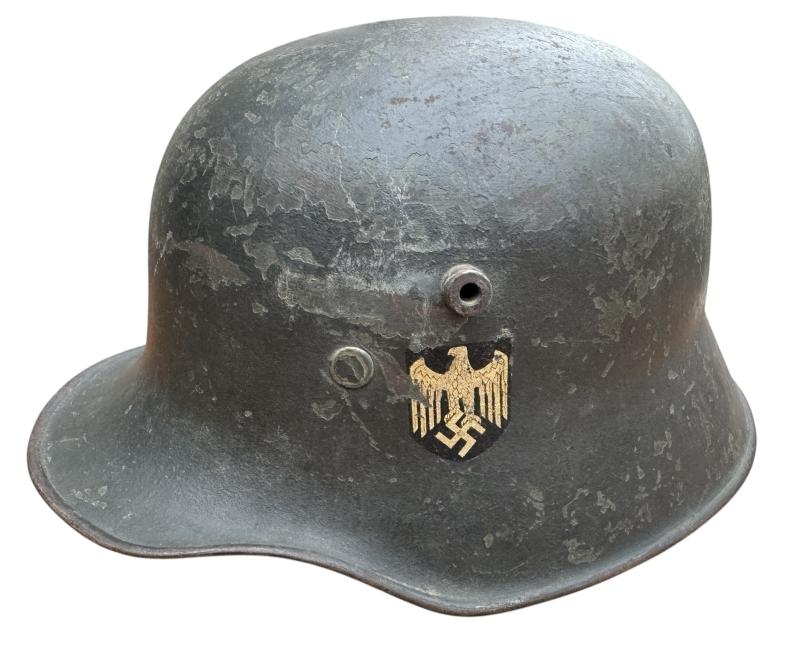 Rare re-issued M16/18 Wehrmacht Helmet SD with M25/27 liner