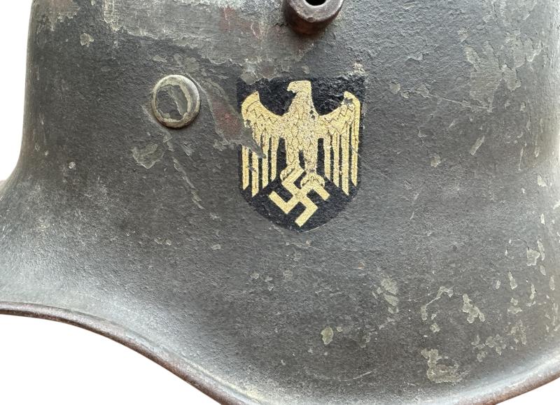 Rare re-issued M16/18 Wehrmacht Helmet SD with M25/27 liner
