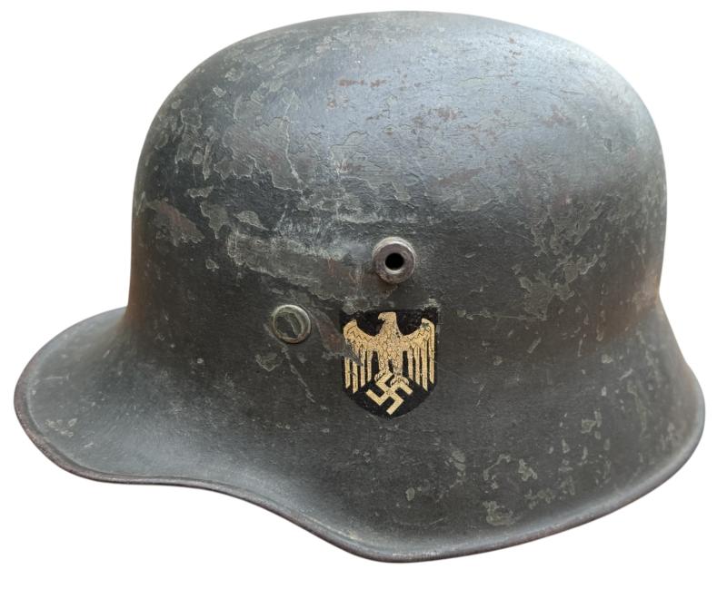 Rare re-issued M16/18 Wehrmacht Helmet SD with M25/27 liner