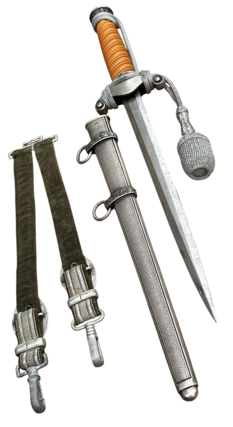 Wehrmacht Officers Dagger with Porte Pé & Hangers