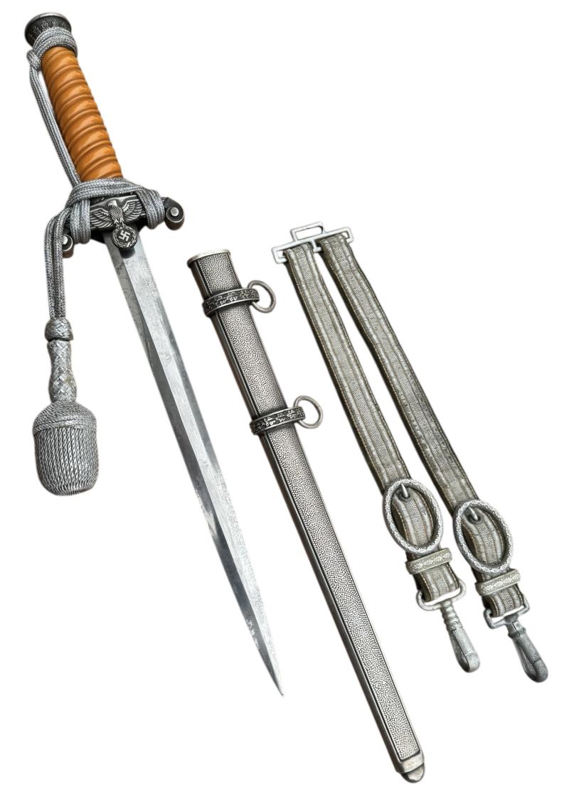 Wehrmacht Officers Dagger with Porte Pé & Hangers