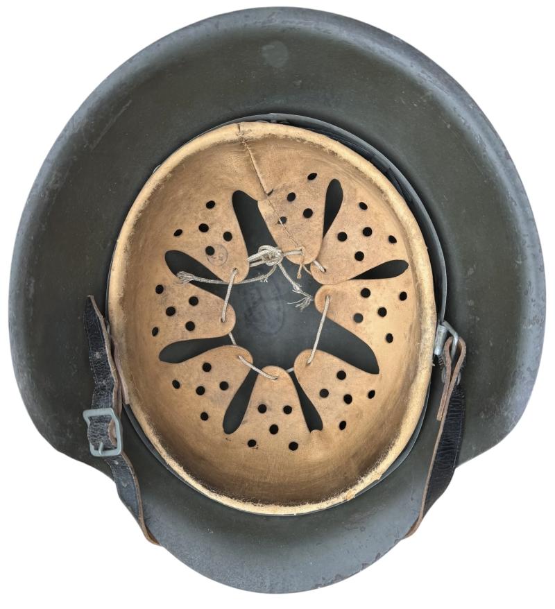 Nice used Wehrmacht M42 SD helmet.