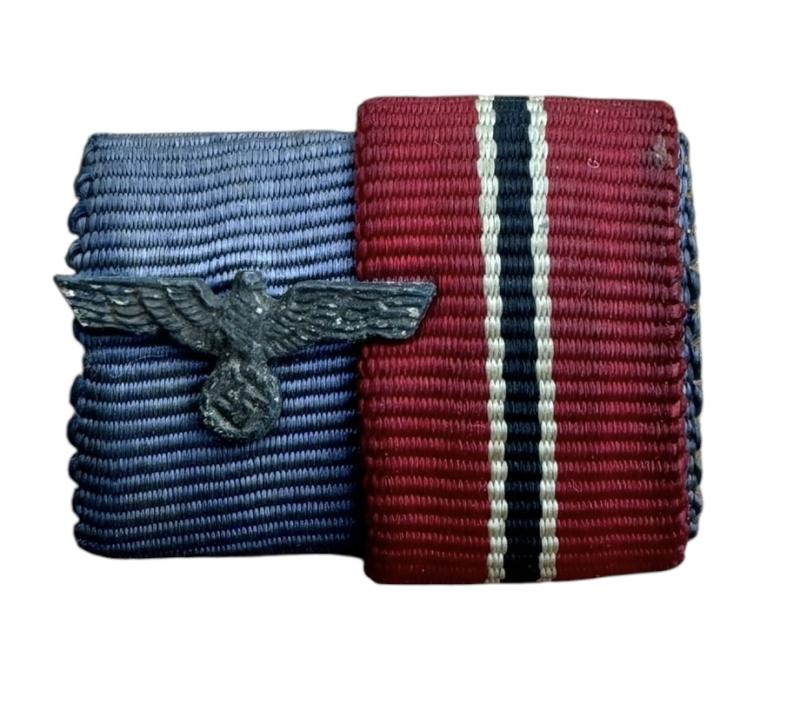 Wehrmacht Band Spange Ost Medal en Loyal Service