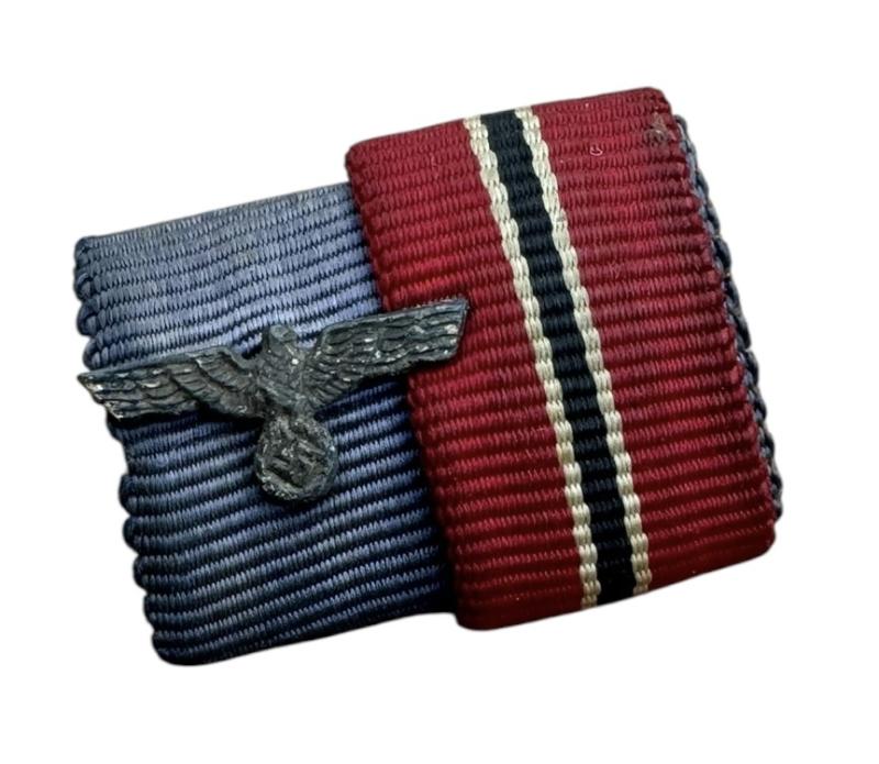 Wehrmacht Band Spange Ost Medal en Loyal Service