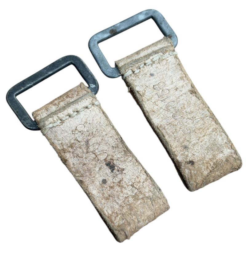 2 Wehrmacht/Luftwaffe Light Brown D-Ring Straps
