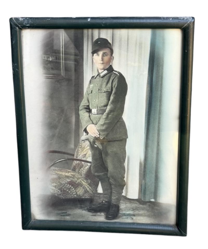 Framed Wehrmacht Portrait Photograph