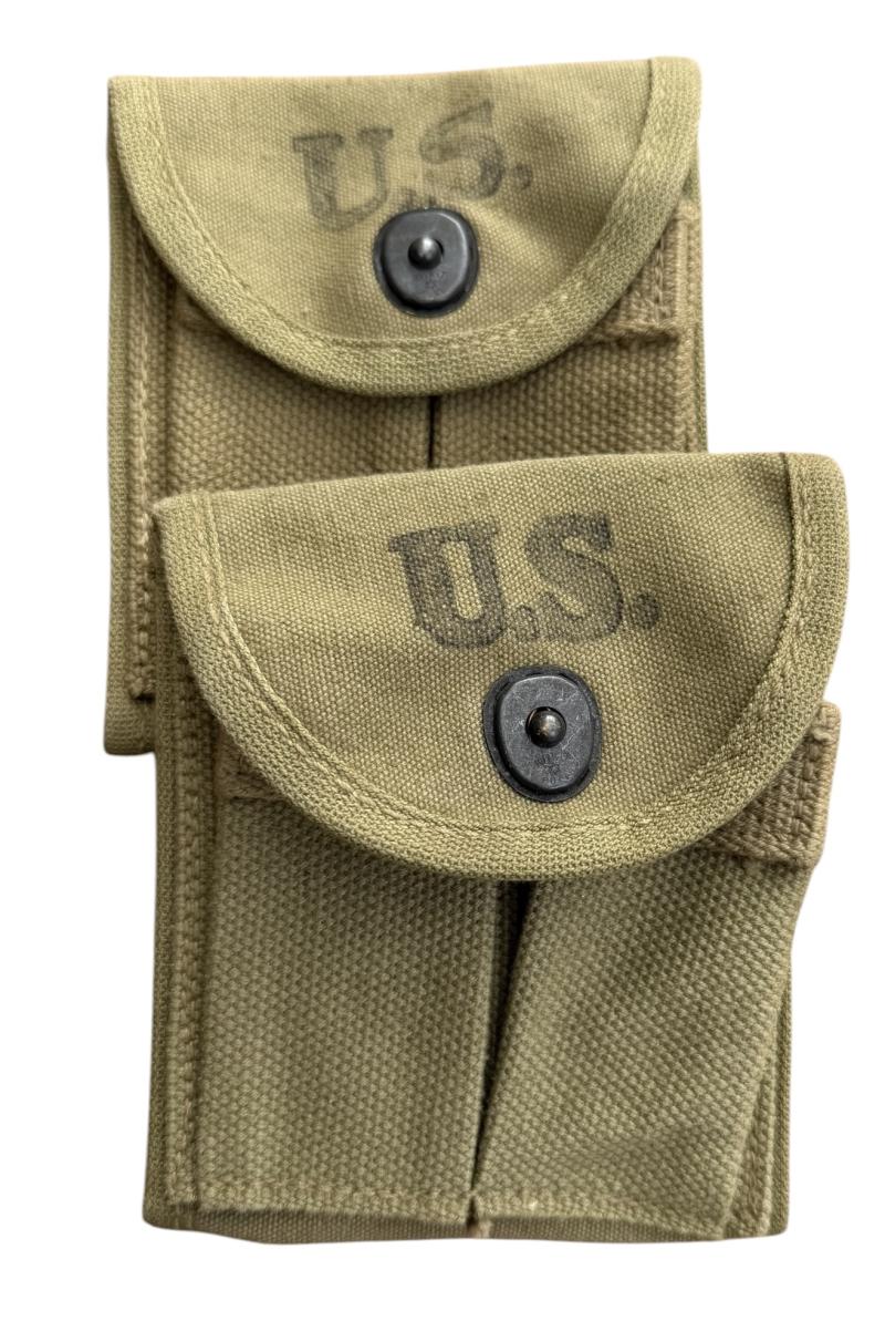 2 US WW2 Cal. 30 M1 Magazine Pouches