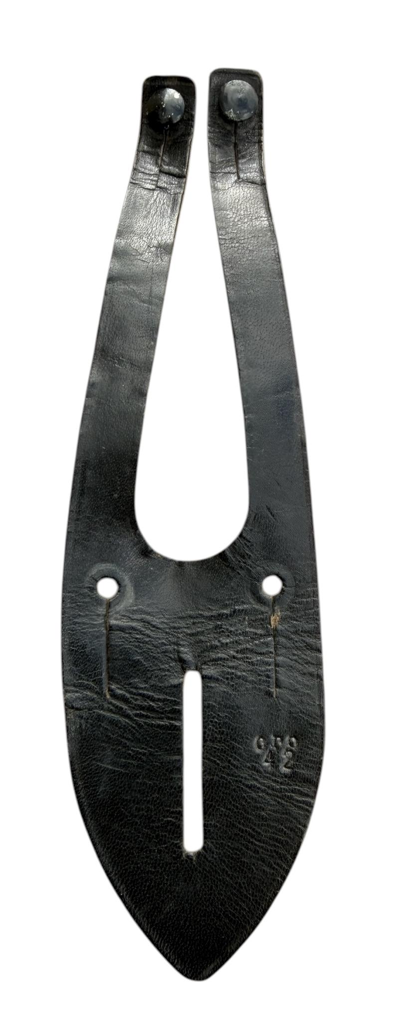 Wehrmacht Binoculars leather button attachment piece.