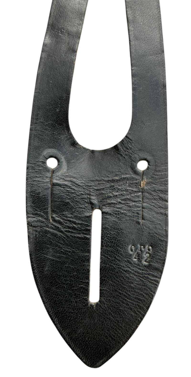 Wehrmacht Binoculars leather button attachment piece.