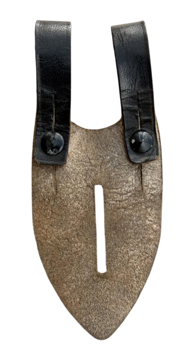 Wehrmacht Binoculars leather button attachment piece.