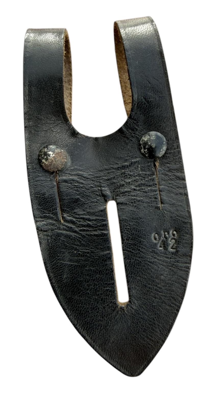 Wehrmacht Binoculars leather button attachment piece.