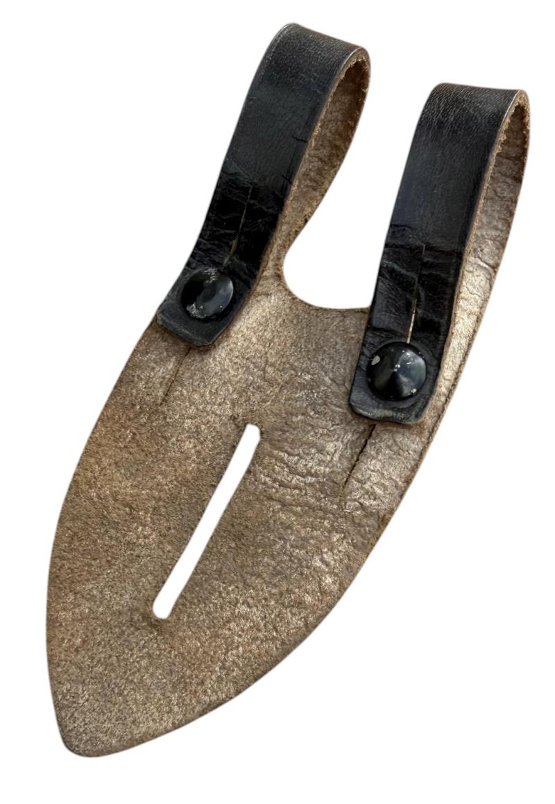 Wehrmacht Binoculars leather button attachment piece.