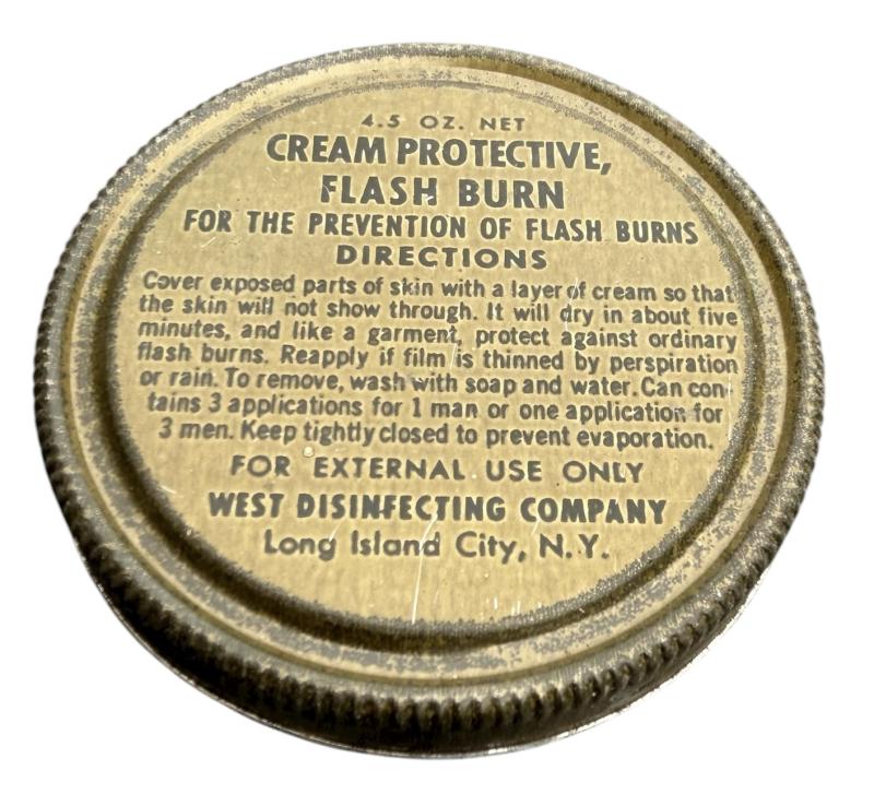 US WW2 Flash-Burn Cream