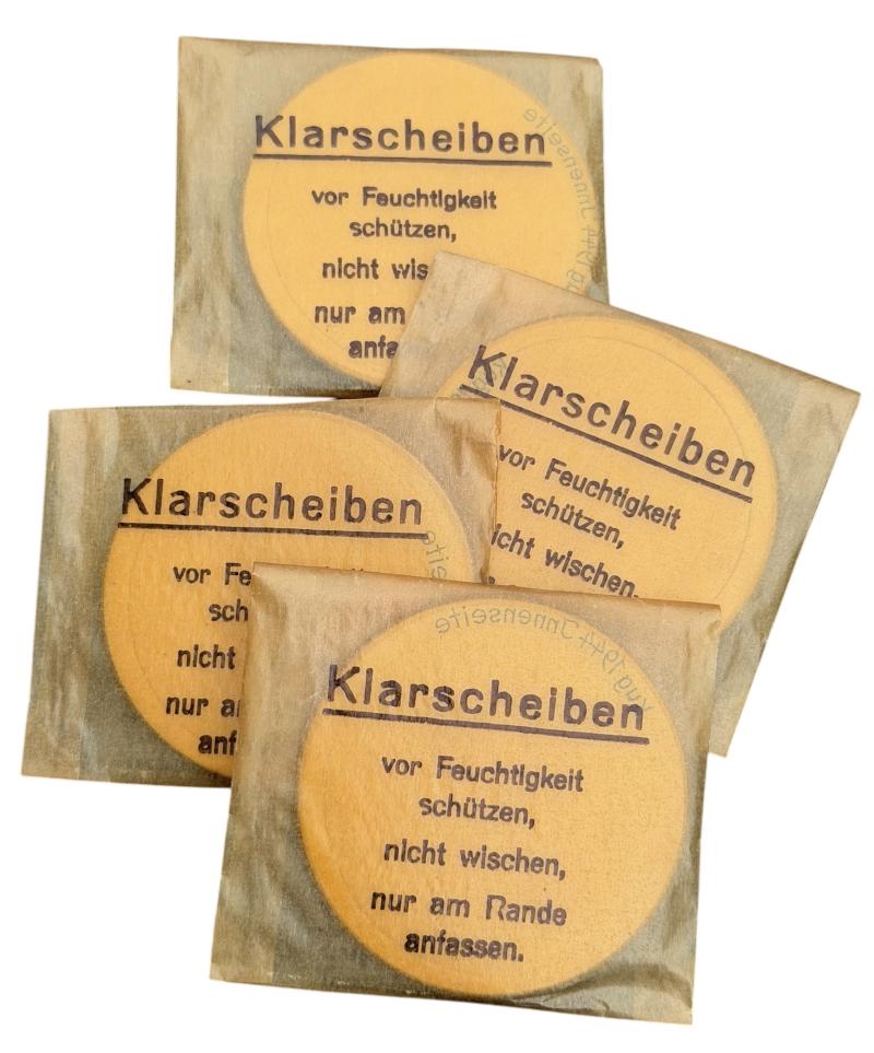 4 packages of Wehrmacht M31 Gasmask Klarscheiben