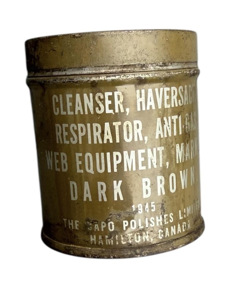 Canadian WW2 metal can Respirator Anti Gas
