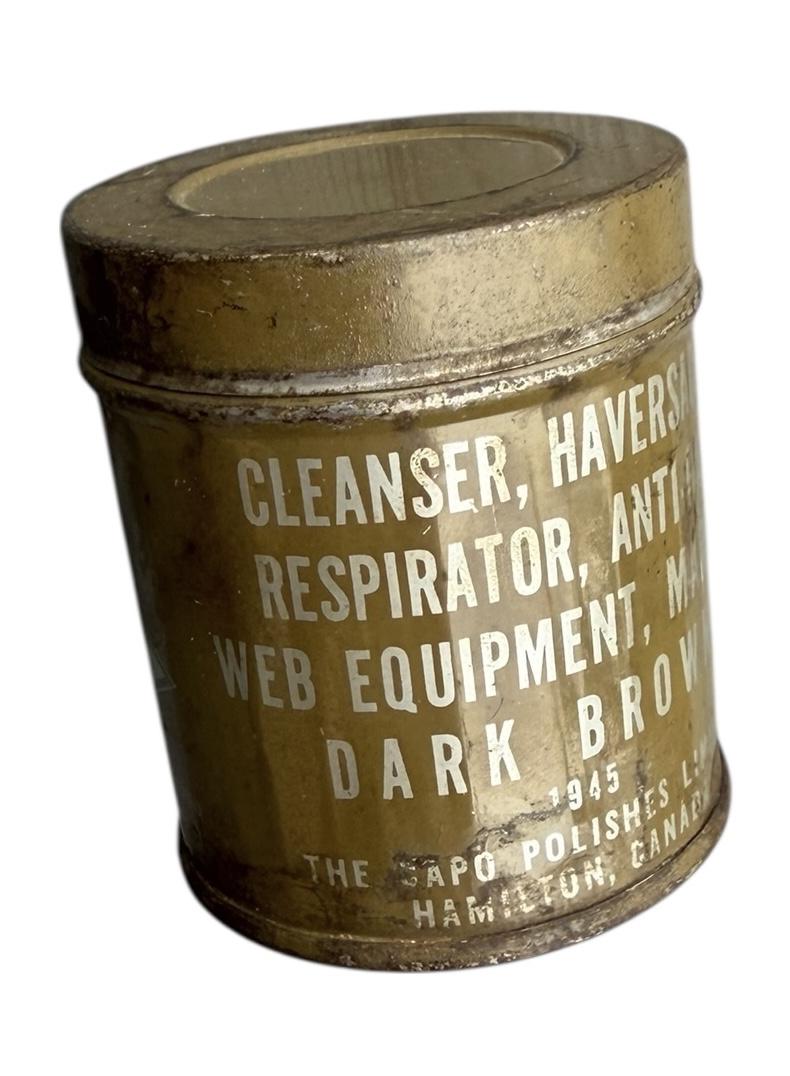 Canadian WW2 metal can Respirator Anti Gas