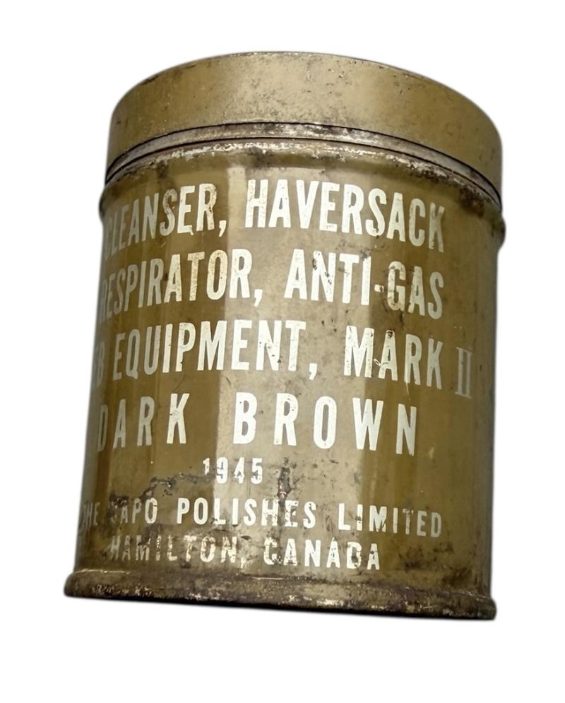Canadian WW2 metal can Respirator Anti Gas