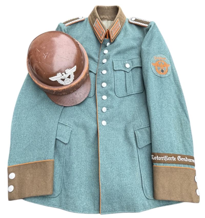 Tunic, Helmet and Document Motorisierte Gendarmerie
