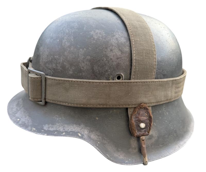 Wehrmacht M42 ND Helmet with Breadbag Strap